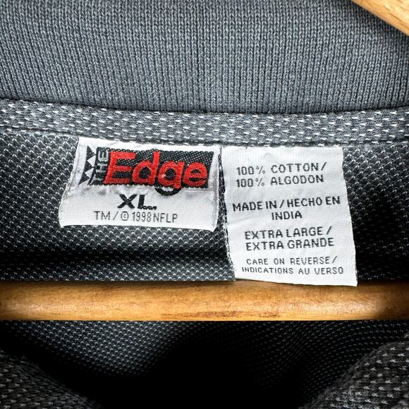 Vintage Pittsburg Steelers Shirt Size XL Grey Short Sleeve Polo Embroidered NFL - Picture 2 of 5